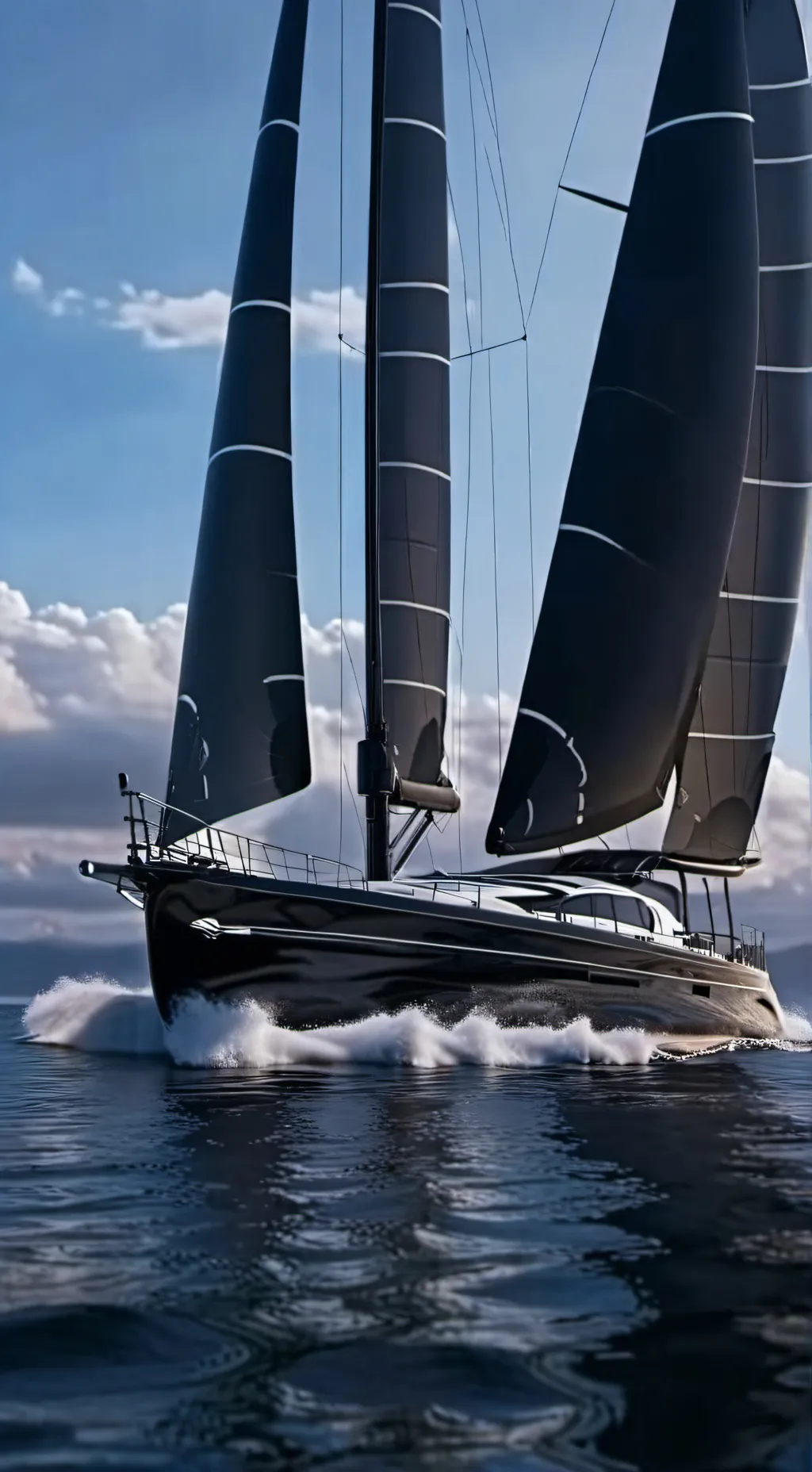 ai character: yacht captain  background