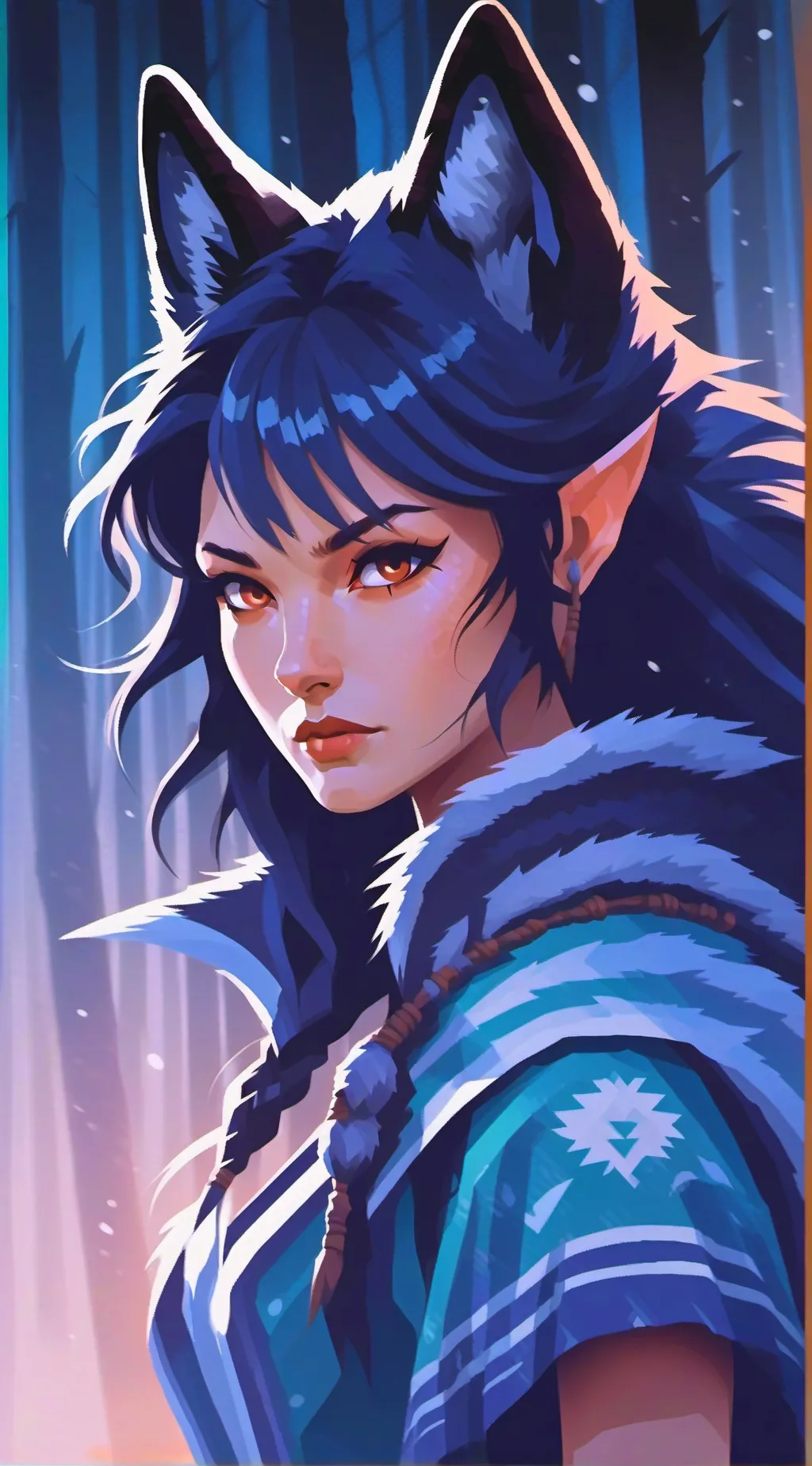 ai character: Alpha wolf background