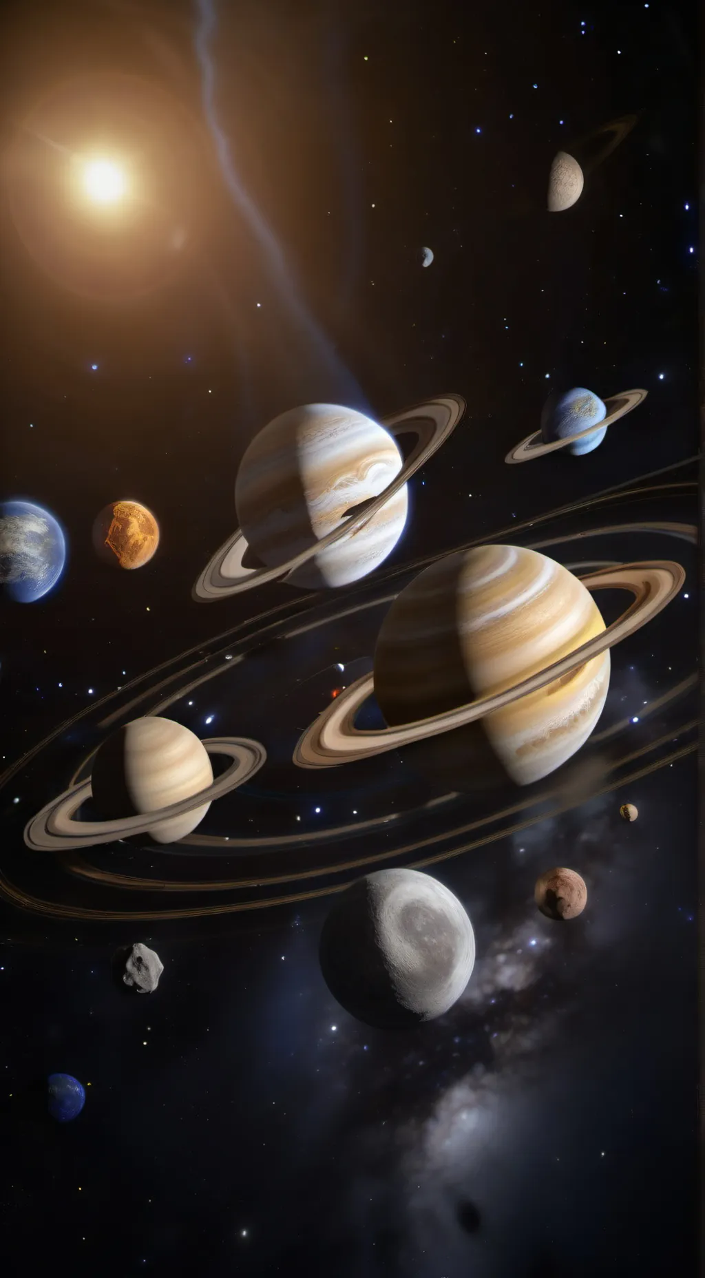 ai character: Saturn background