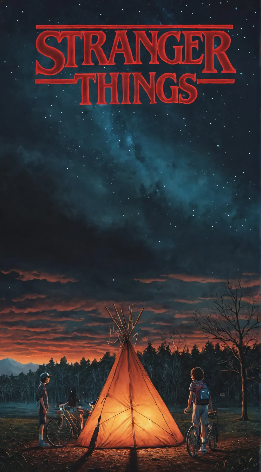 ai character: Stranger things background