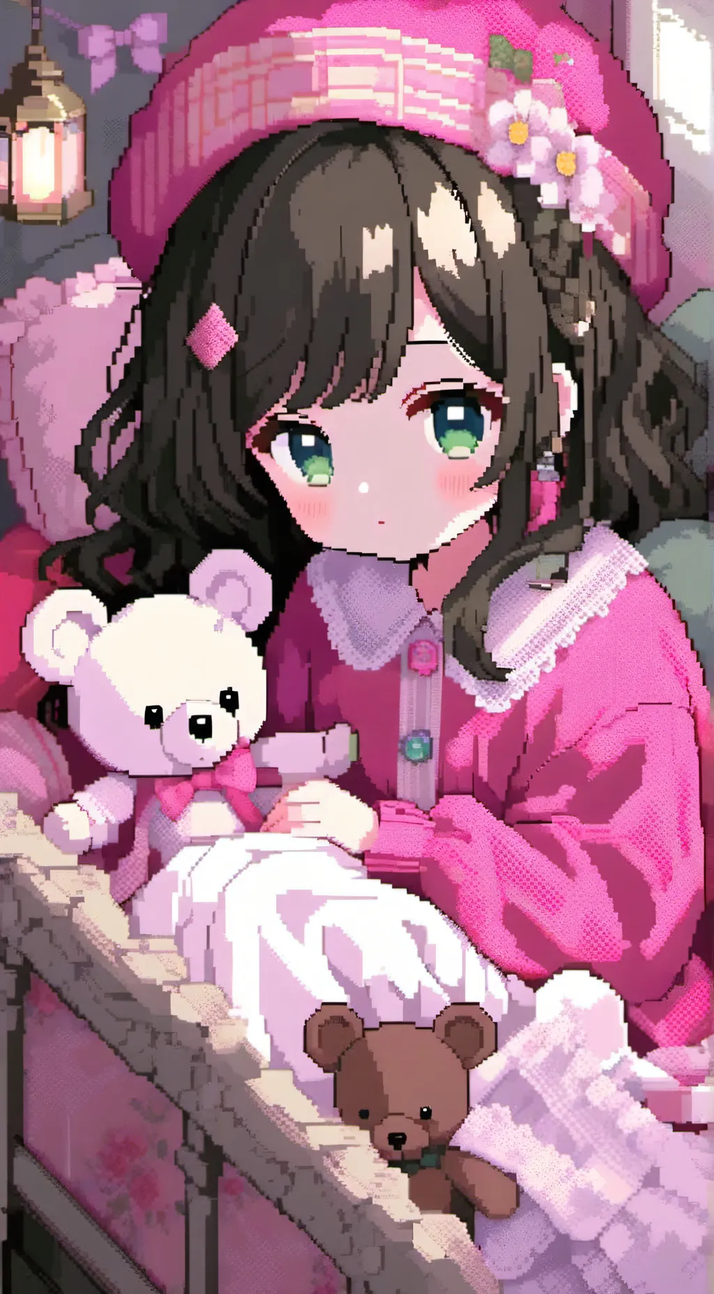 ai character: mama,papa background