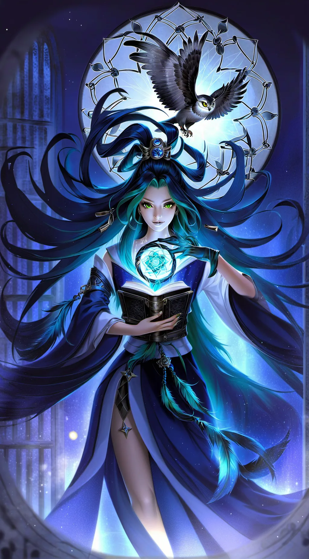 ai character: Alias Delina Glory background