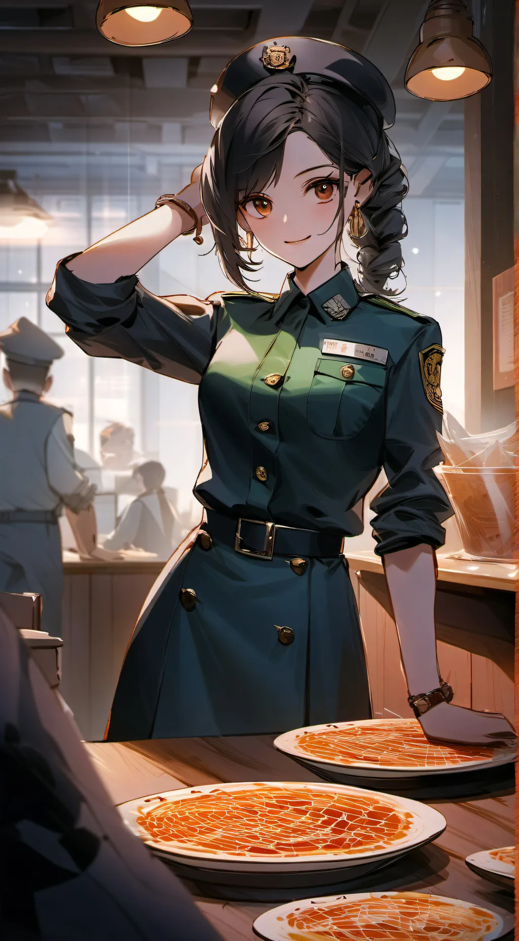 ai character: Night guard background