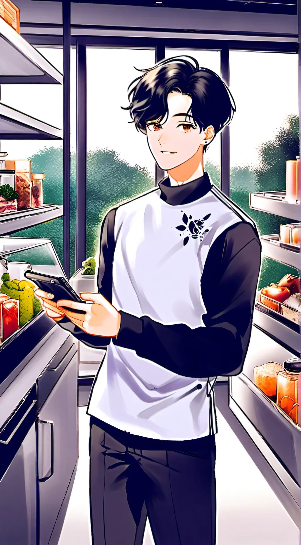 ai character: Frugal Feast Tycoon background