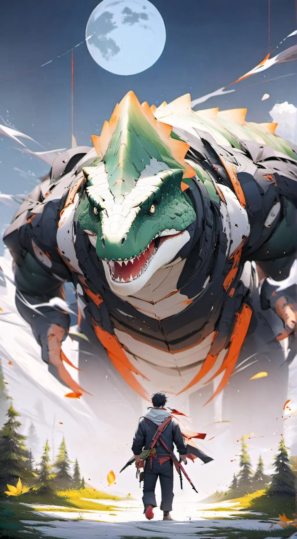 ai character: Lunarfang background