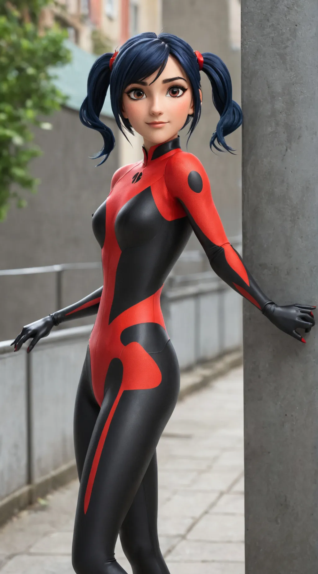 ai character: Miraculous ladybug background