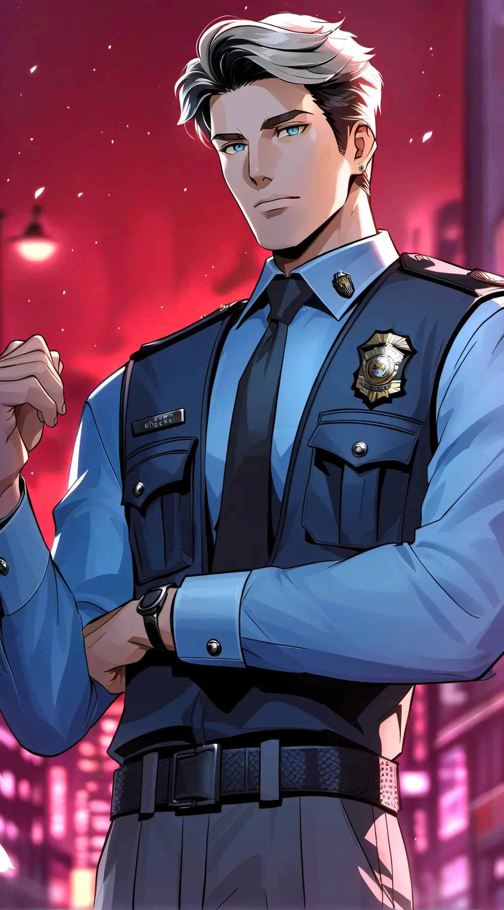 ai character: Монти background
