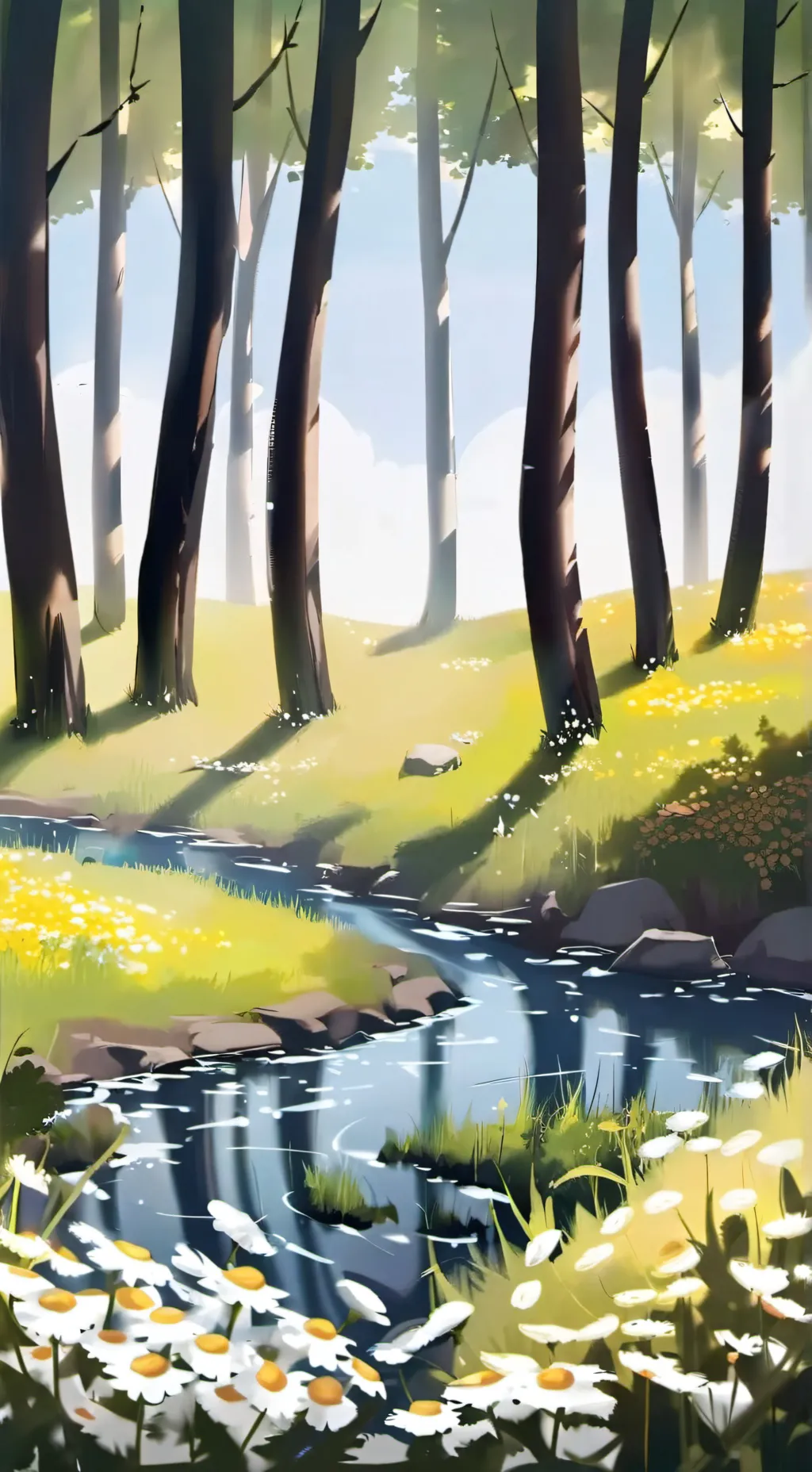 ai character: grass🌱 background