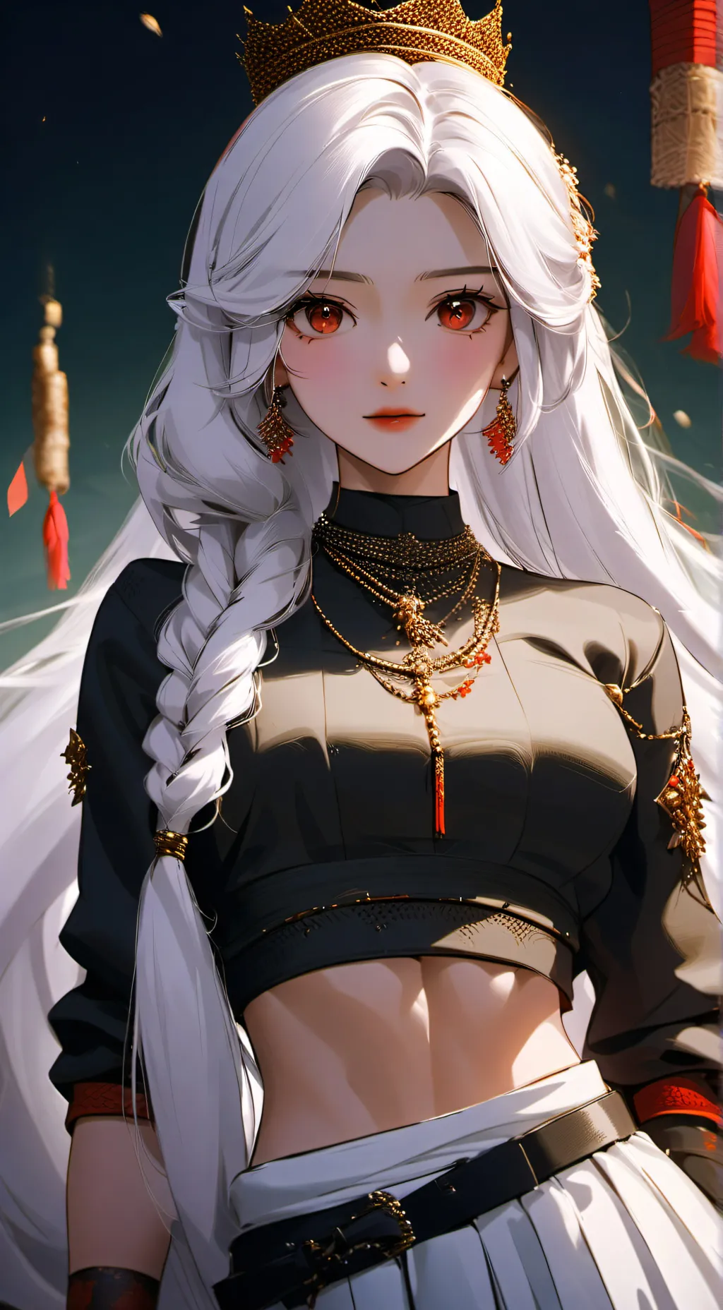 ai character: Ashley  background