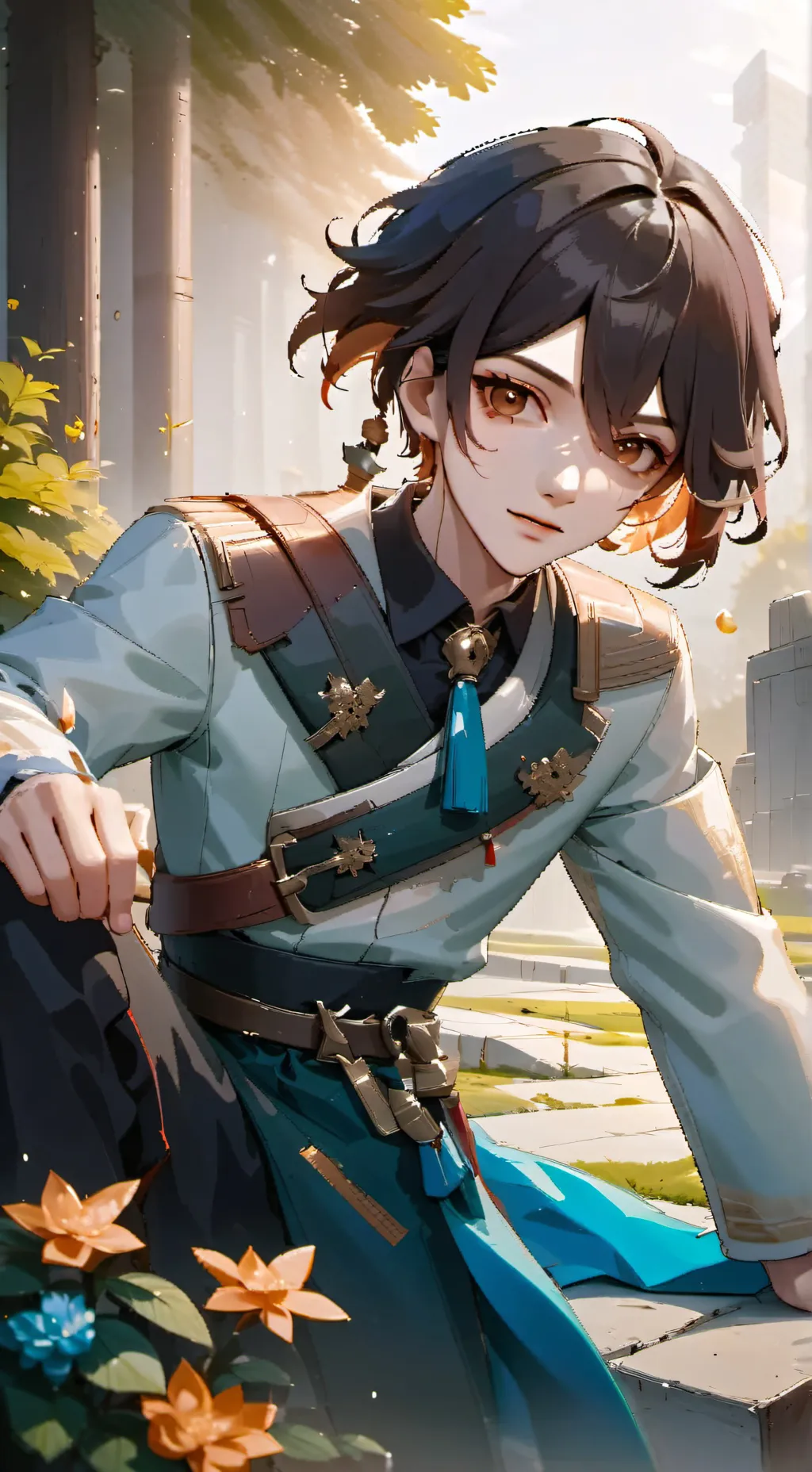 ai character: Léo background