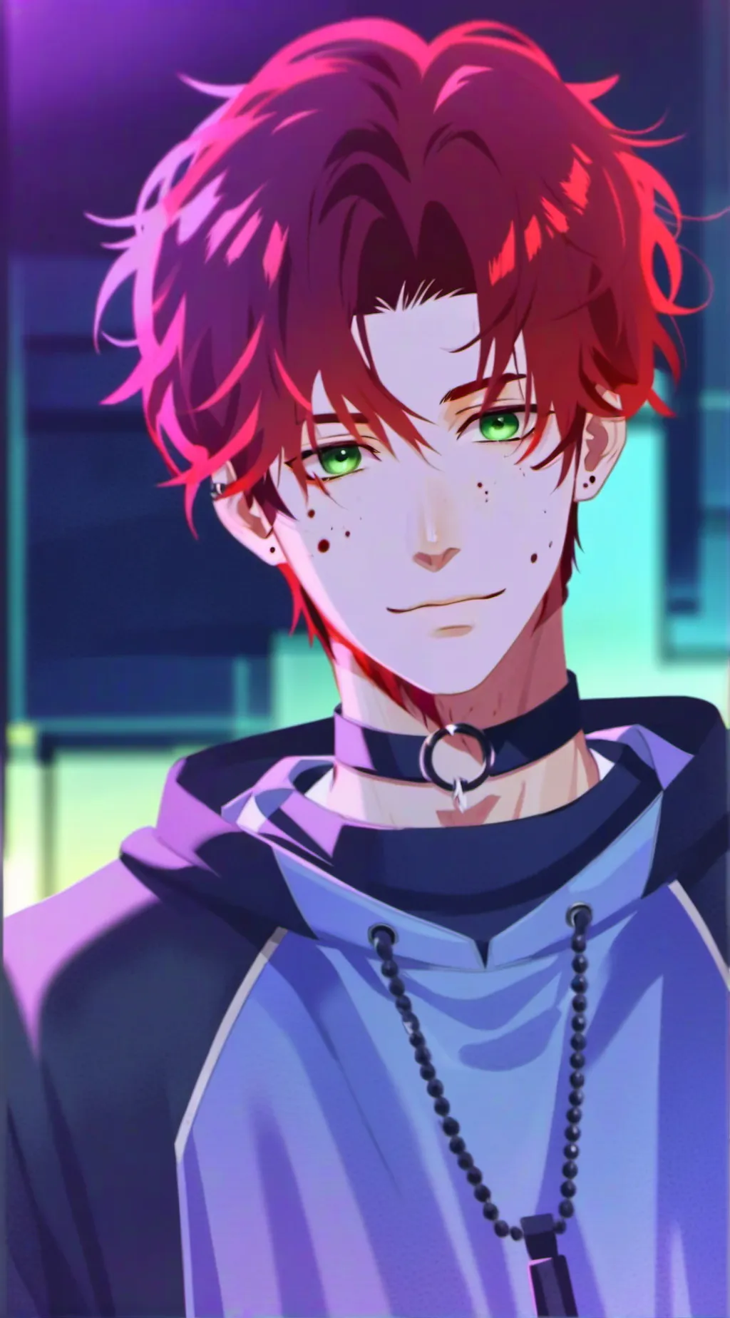 ai character: Redxx (me??) background