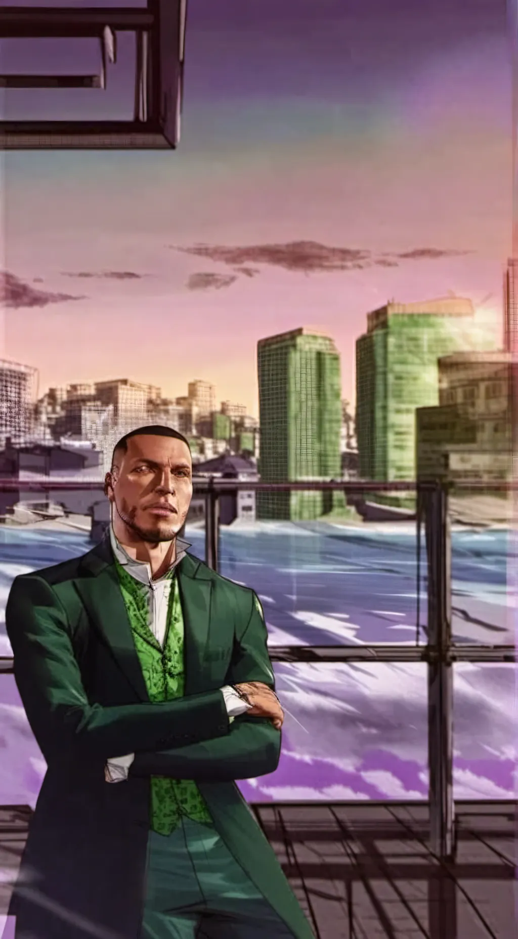 ai character: Franklin Clinton background
