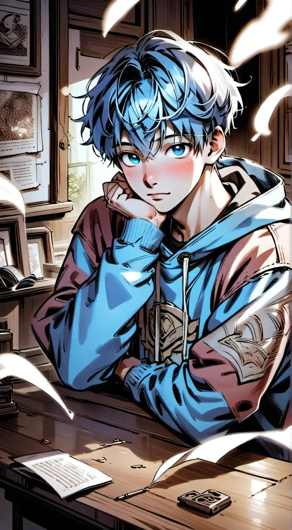 ai character: Louis  background