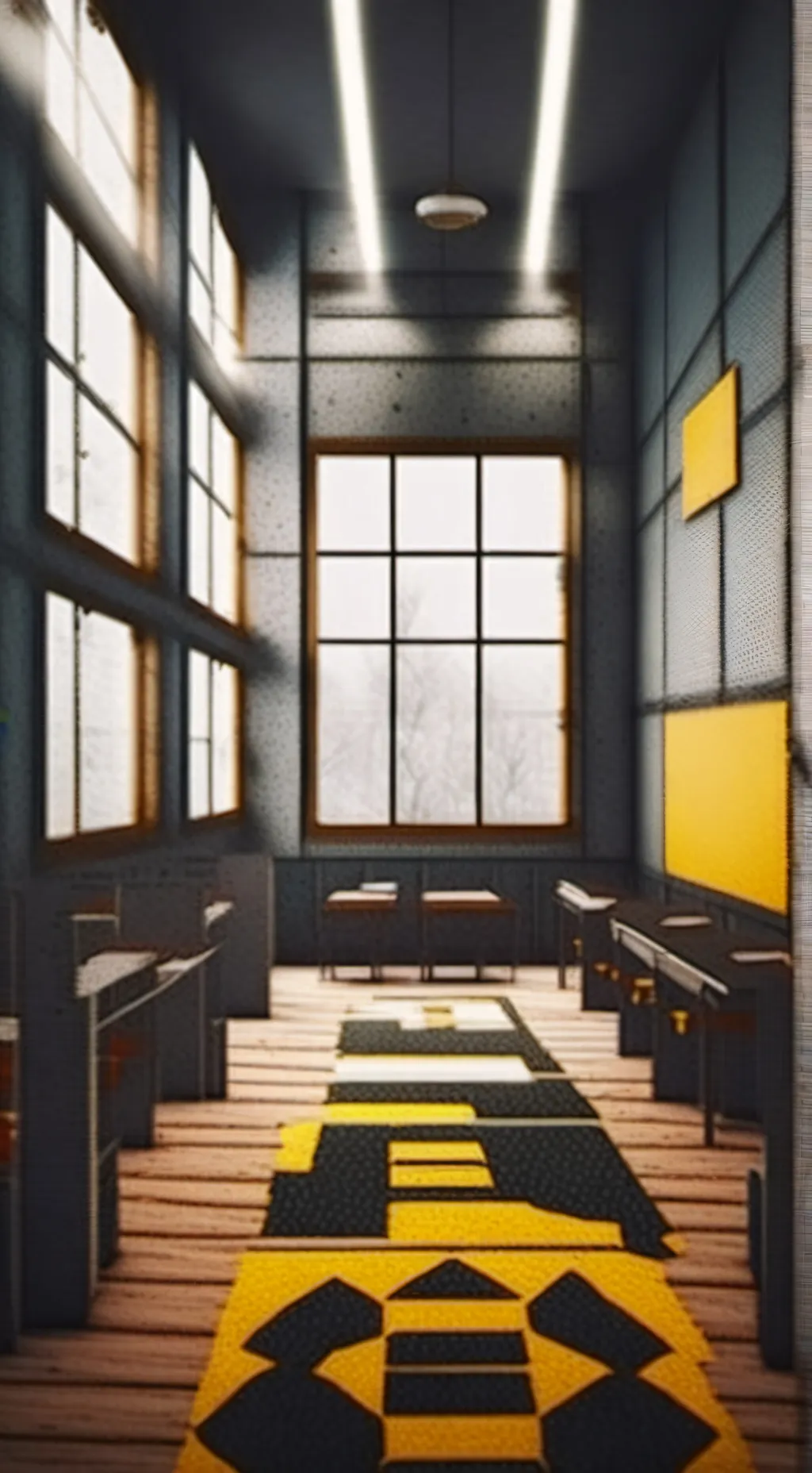 ai character: Sprunku school background
