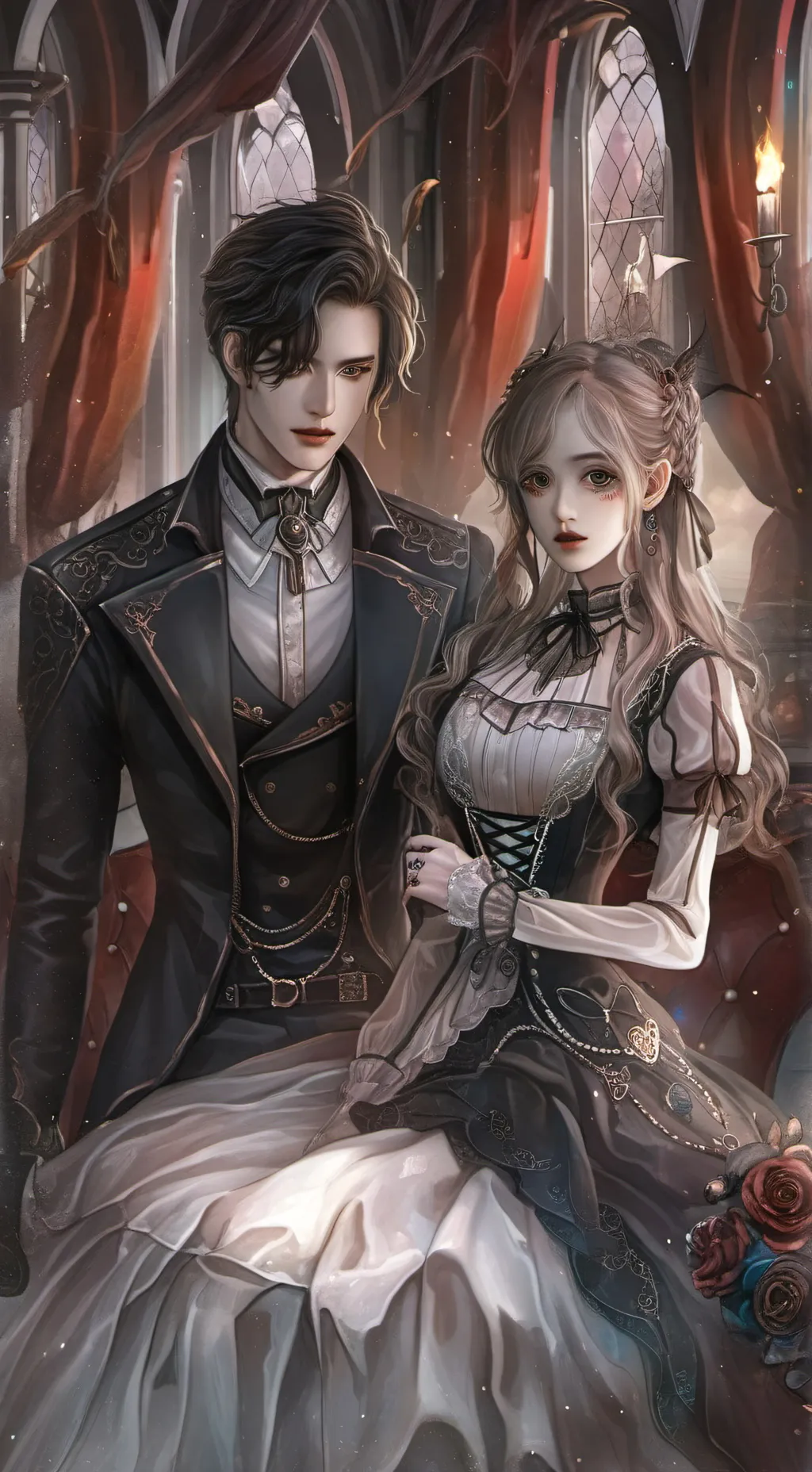 ai character: Макс и Жен background