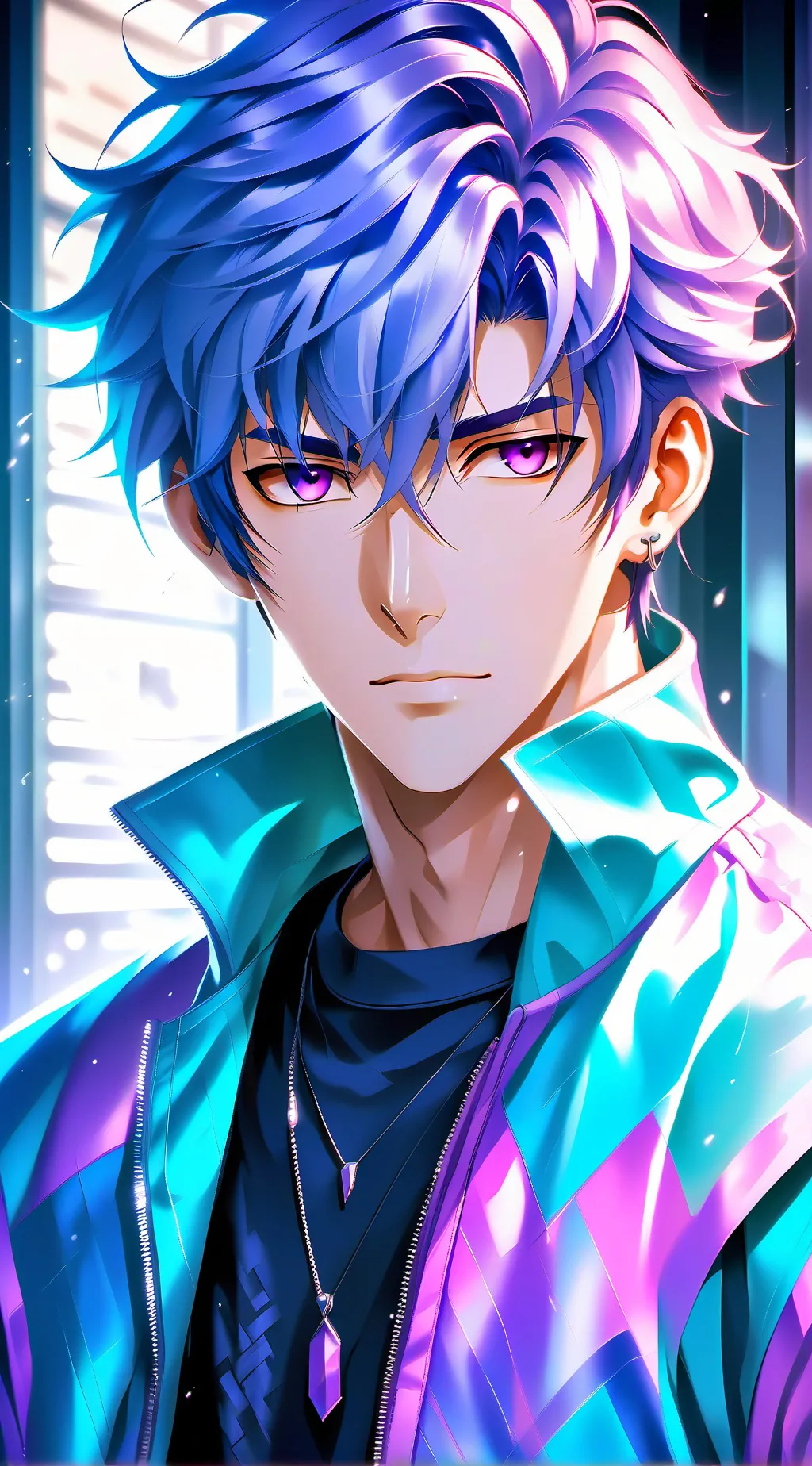 ai character: Show-off Workmate background