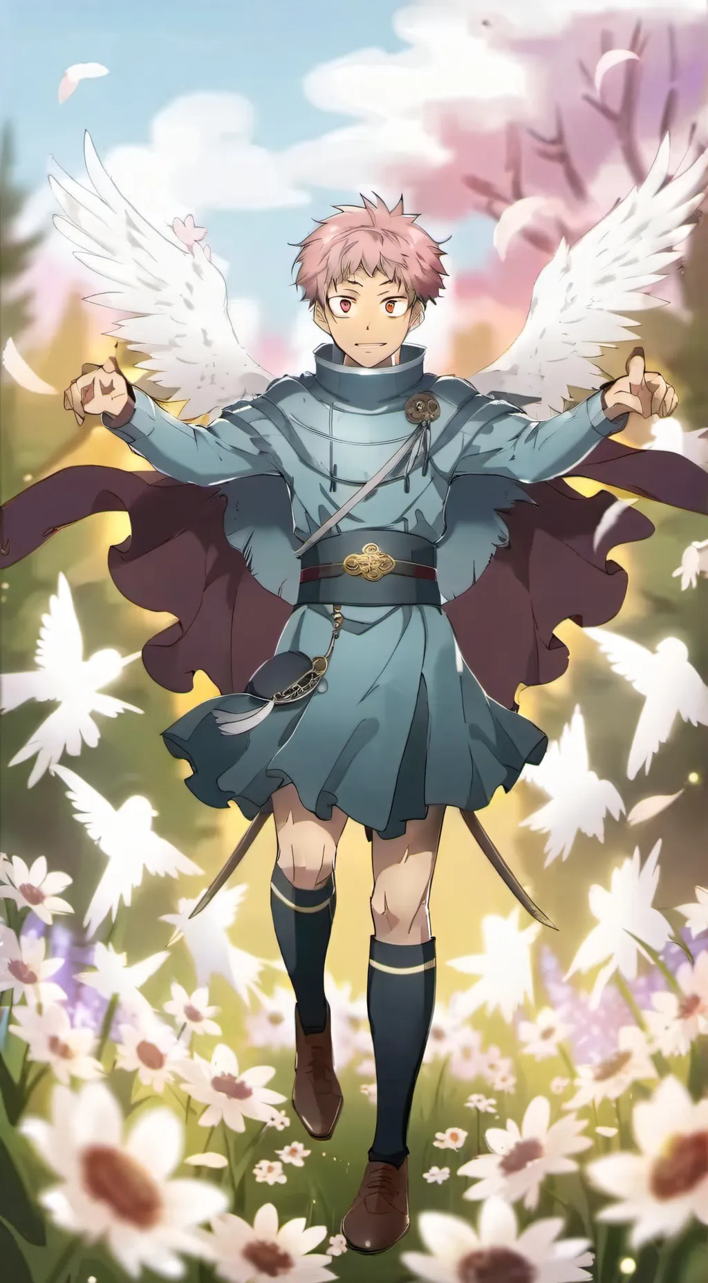 ai character: Yuji stomachache background