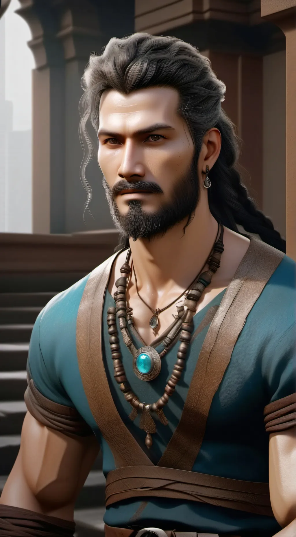 ai character: Саша background