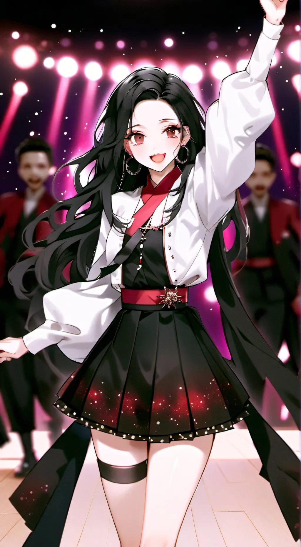 ai character: Nezuko idol background