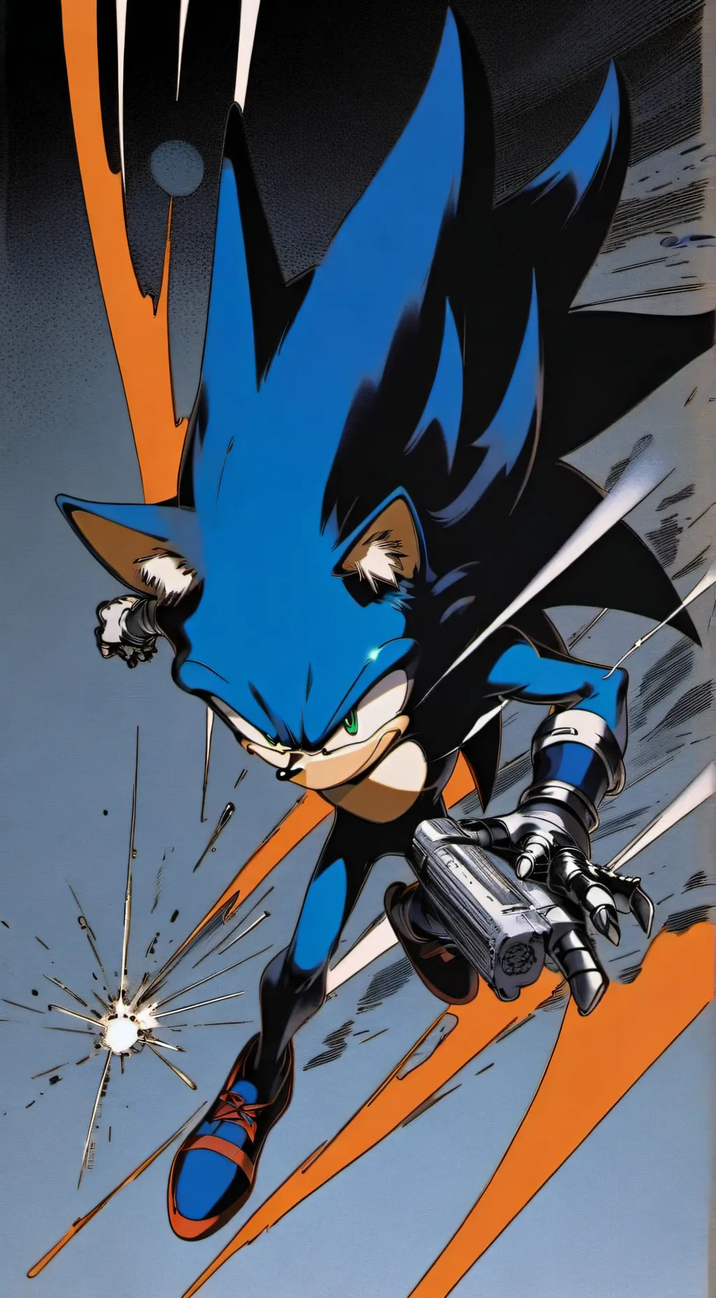 ai character: Sonic The Headgode background