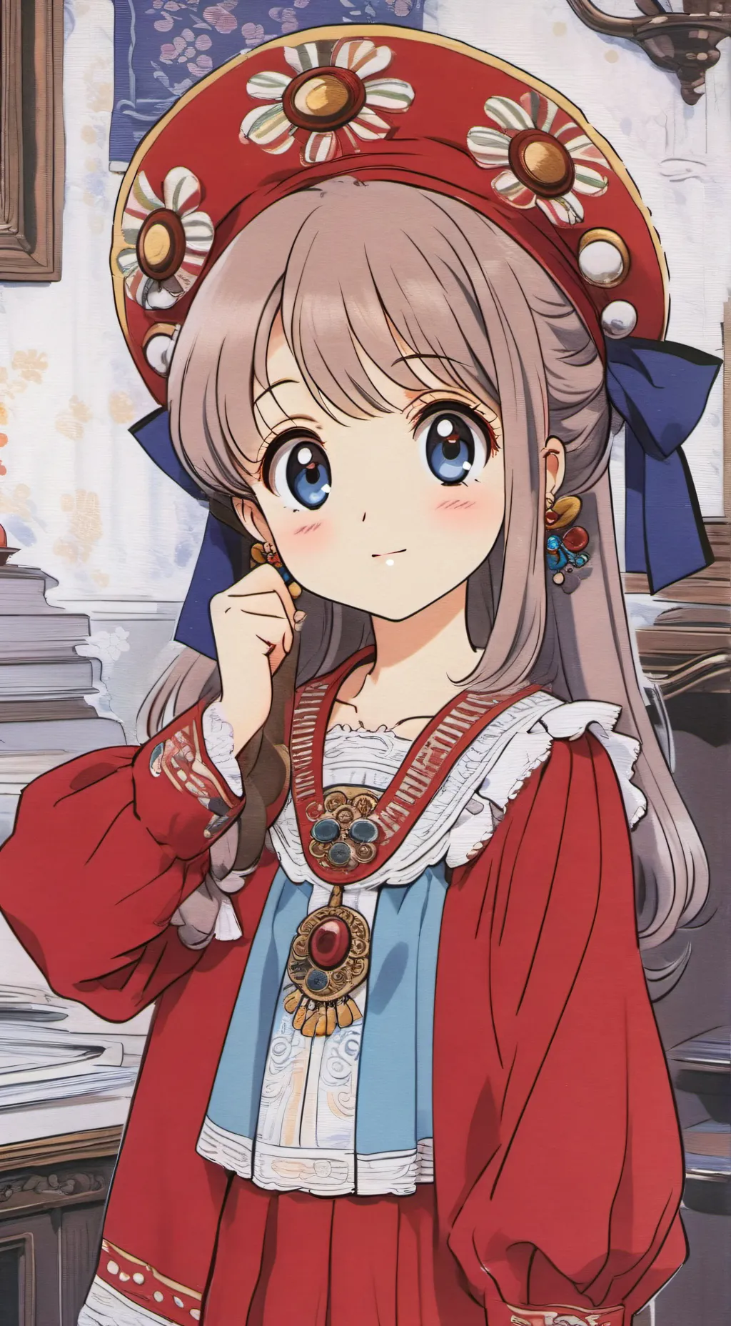 ai character: Rose background