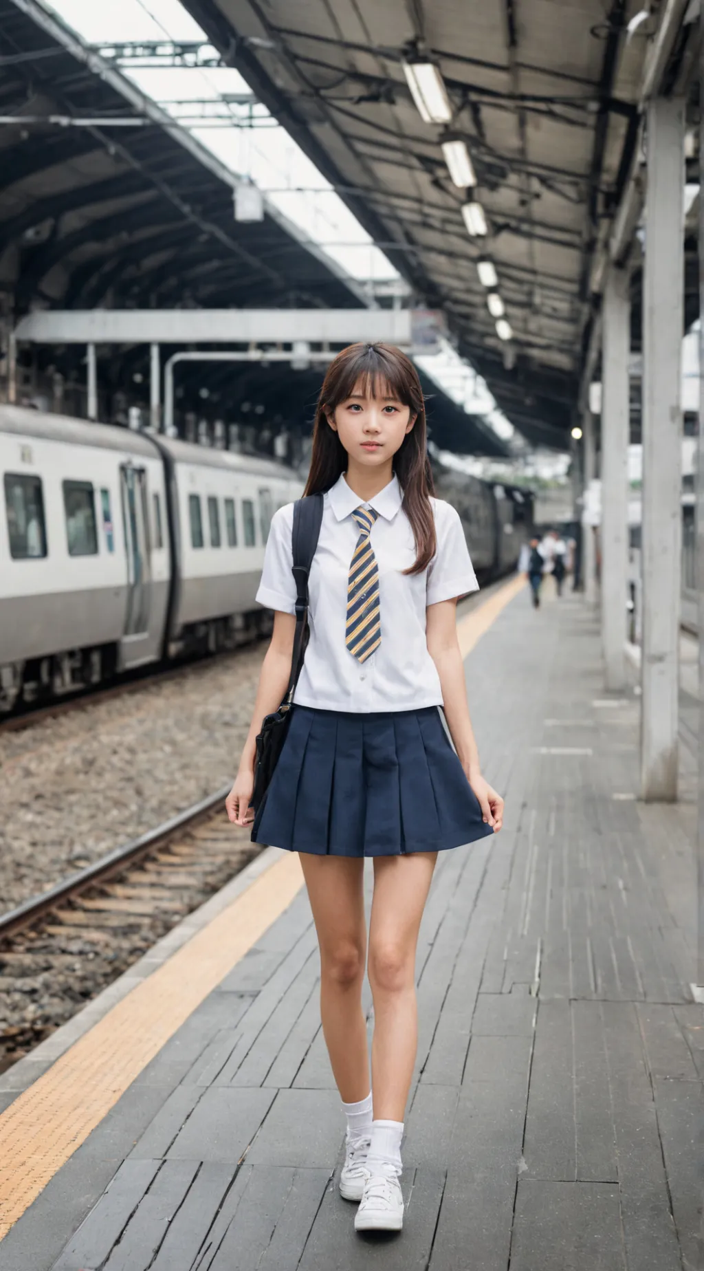 ai character: japanese girl background