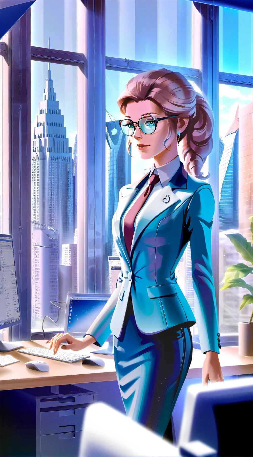 ai character: Selene background