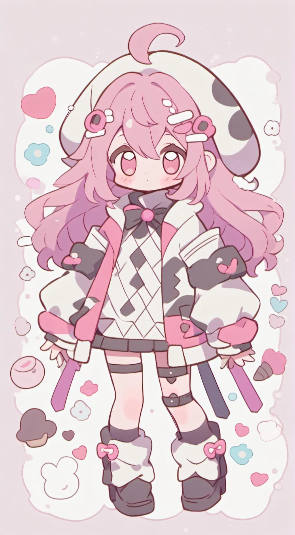 ai character: cookie background