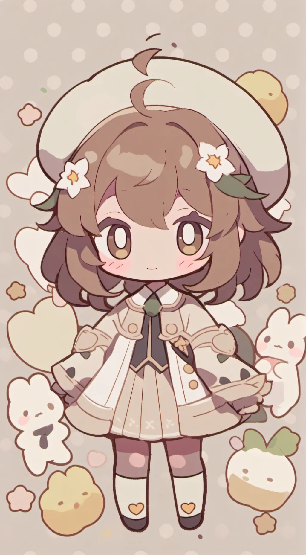 ai character: GROW A GARDEN!!!!! background