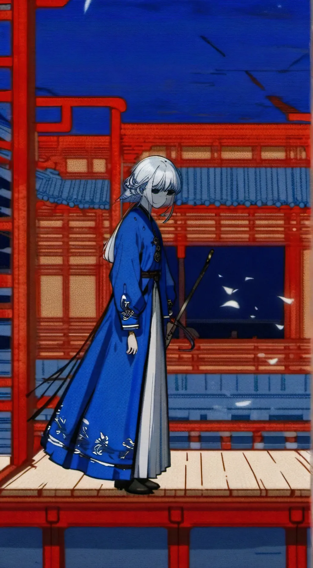 ai character: самурай background