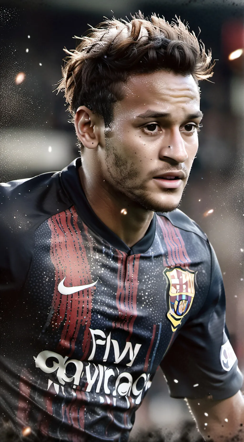 ai character: neymar JR  background