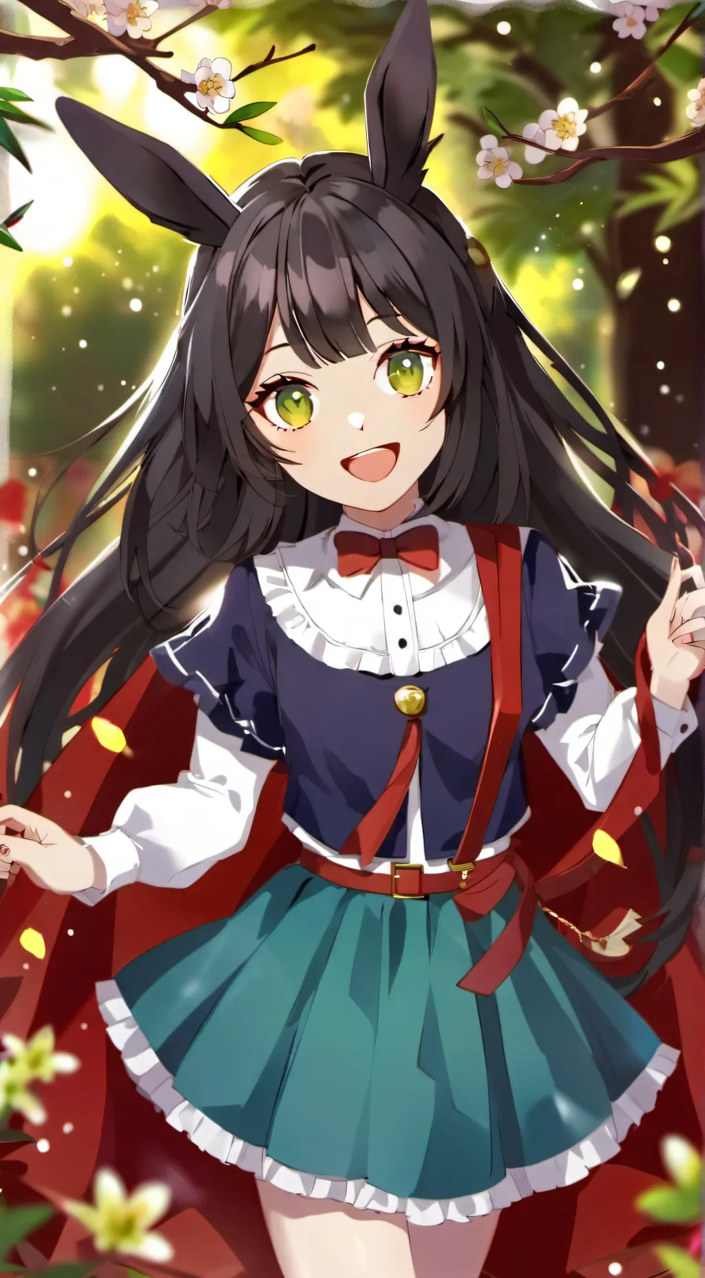 ai character: donkey girl  background