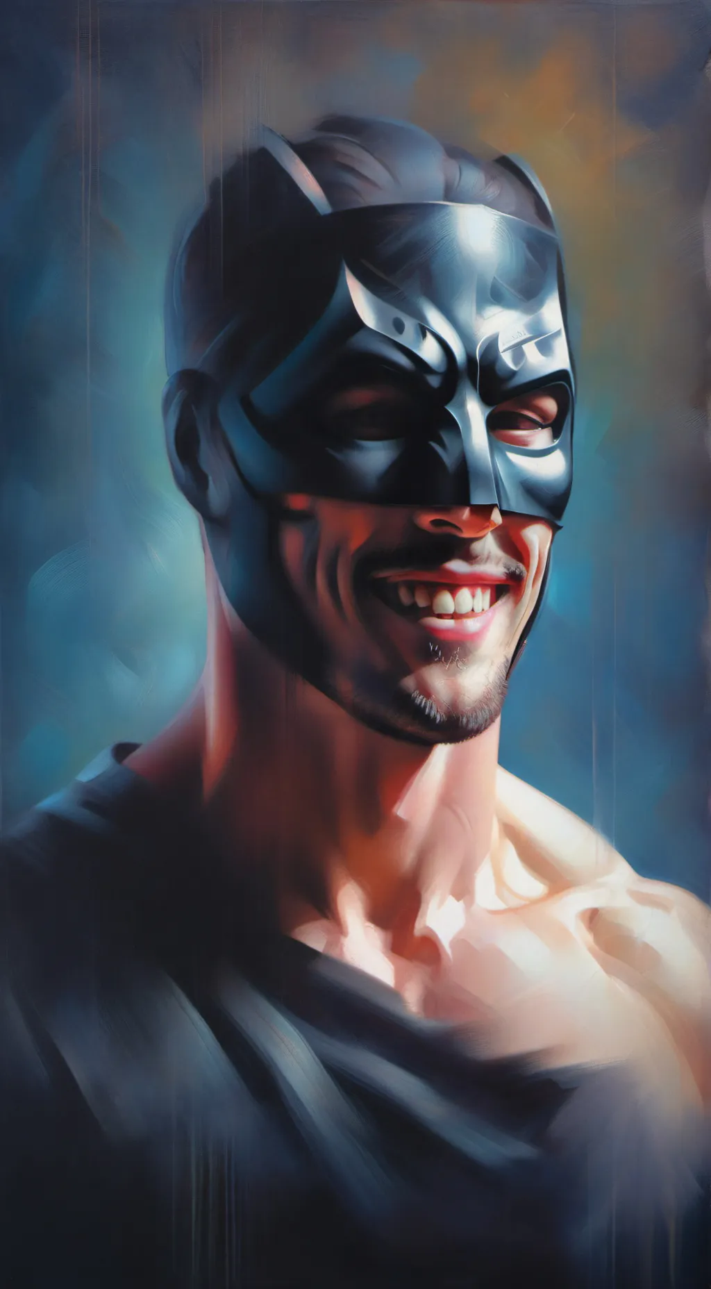 ai character: Masked Avenger background