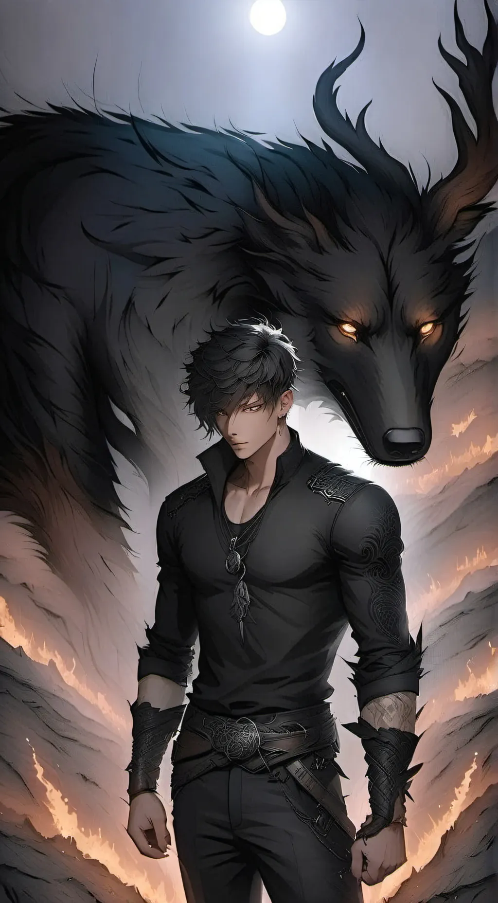 ai character: Санёк  background
