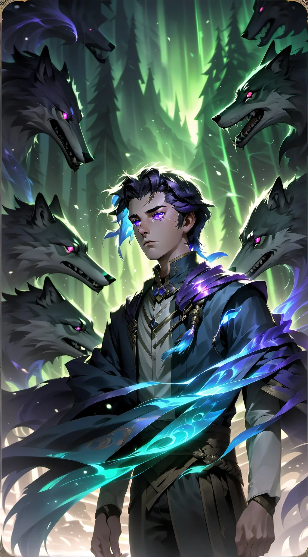 ai character: Fenrir fynx background