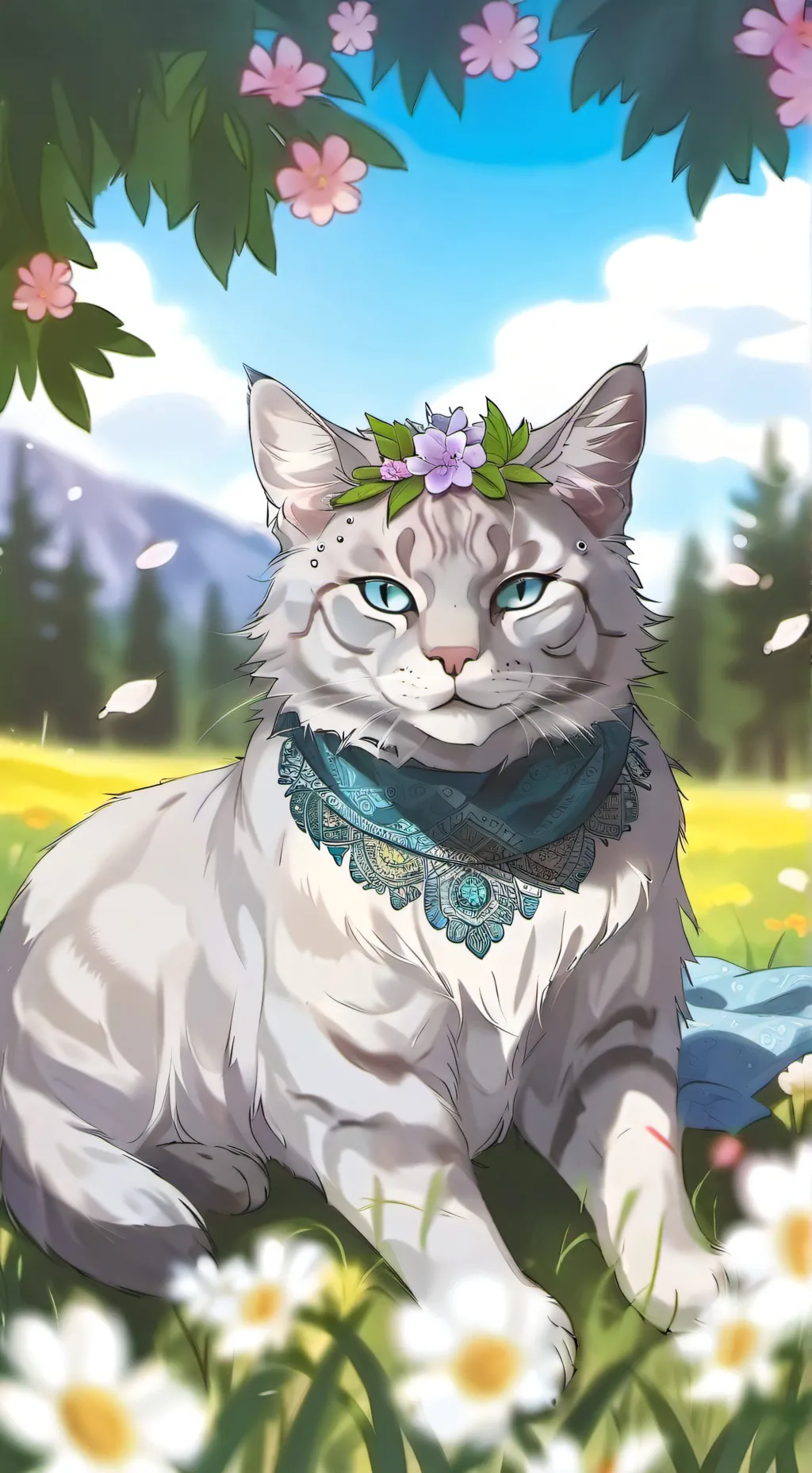 ai character: Rose background