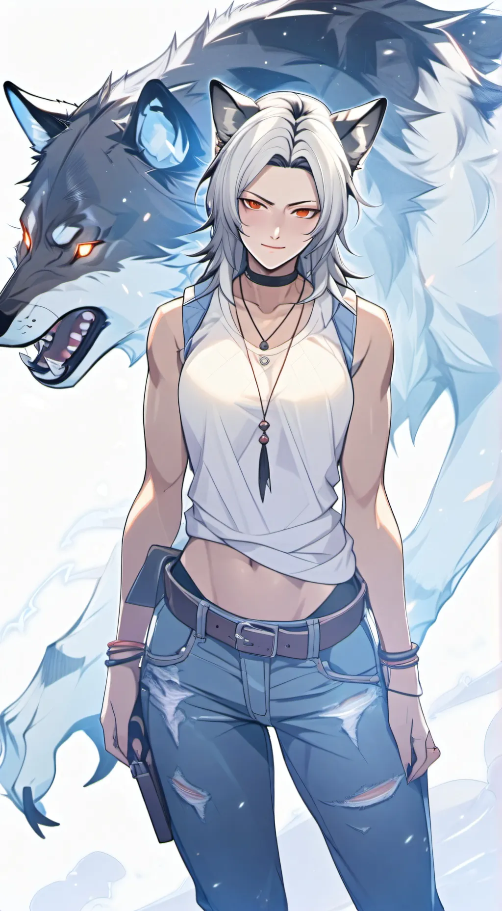 ai character: 🐺Akira🤍 background