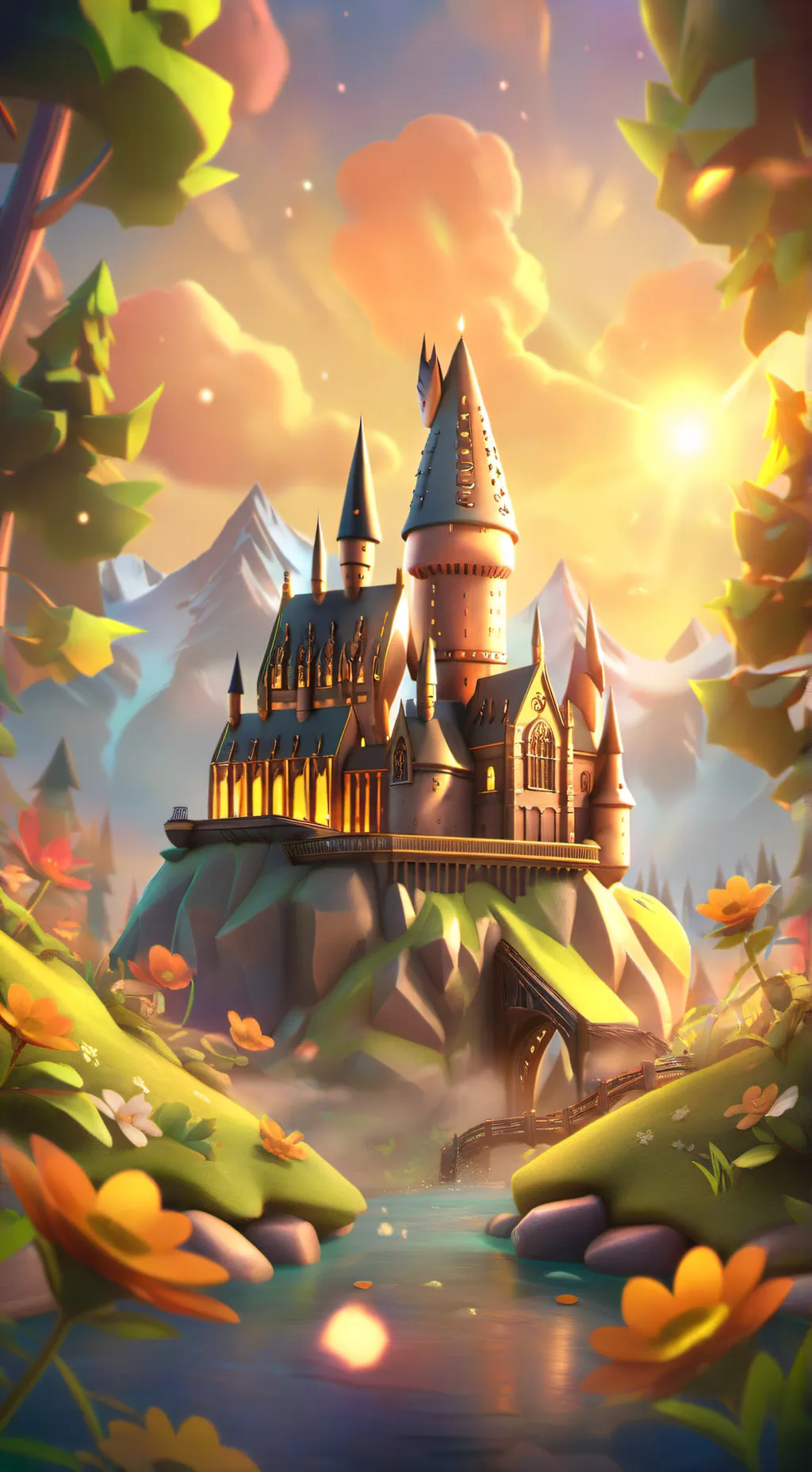 ai character: Hogwarts background