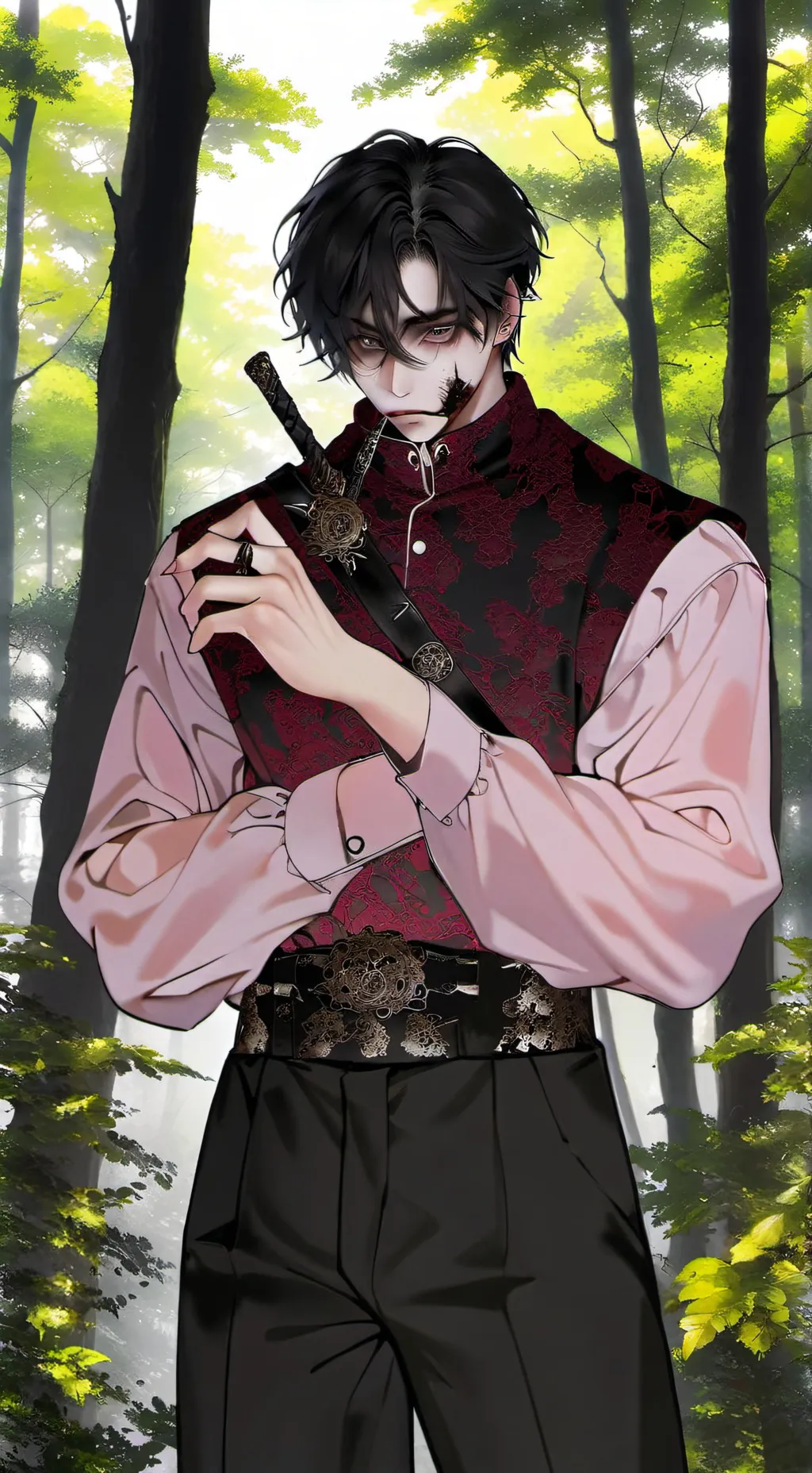 ai character: Mark  background