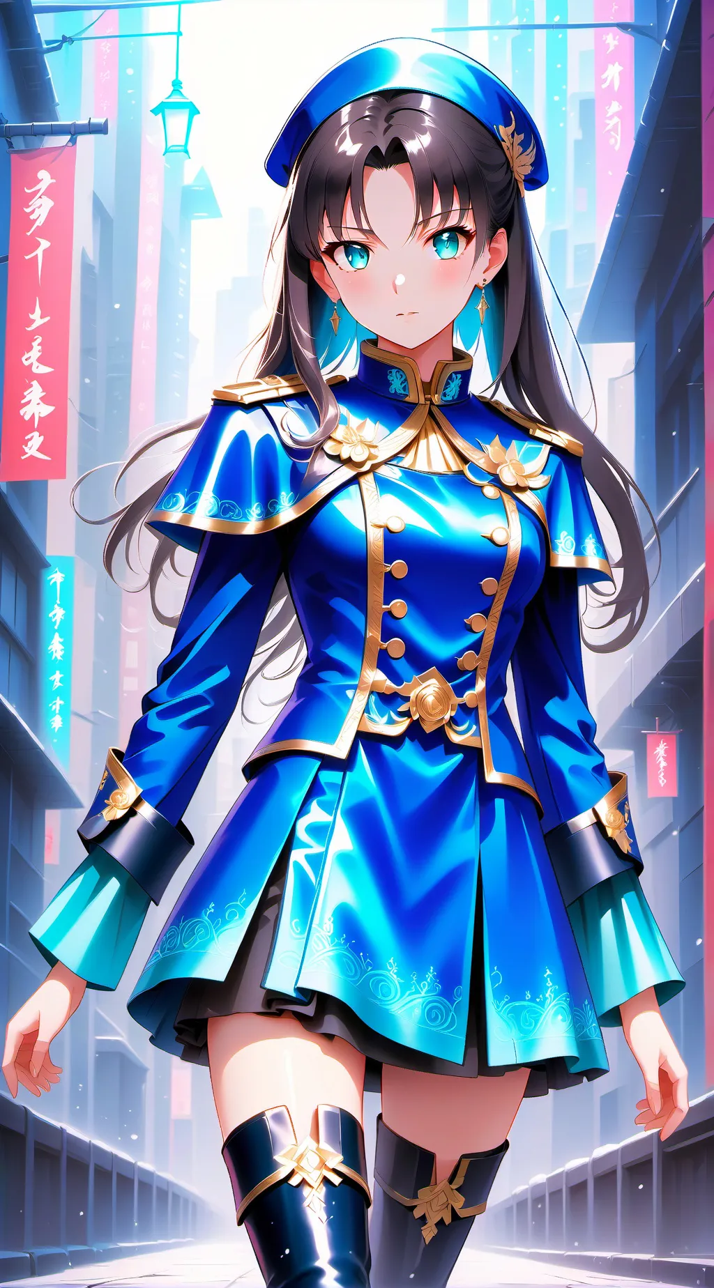 ai character: Kurogane Aria" background