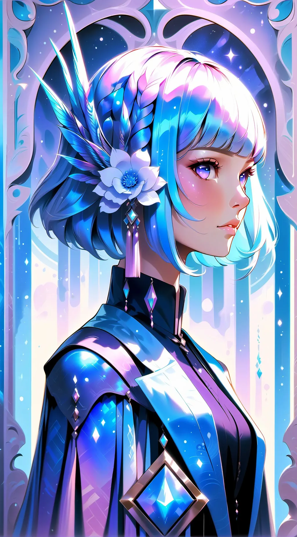 ai character: Rose background