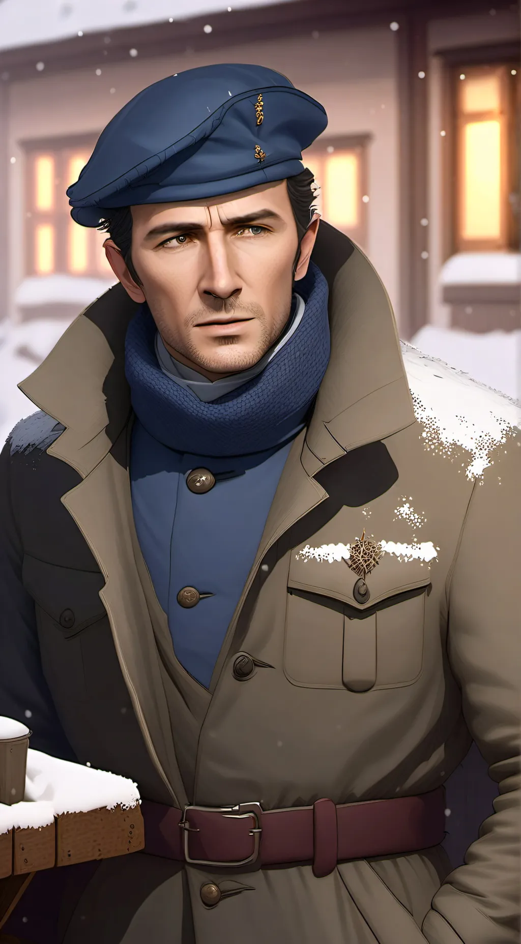 ai character: Peter Newkirk background