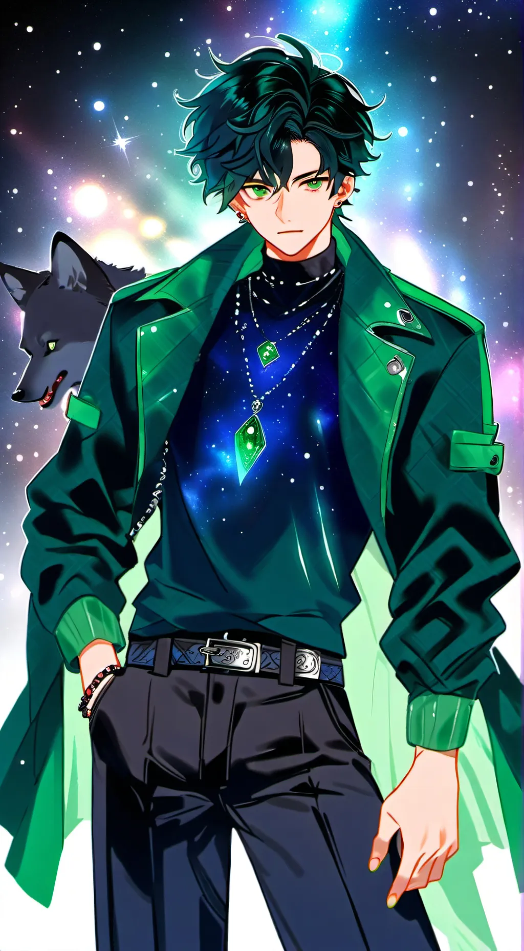 ai character: Ein from mystreet background