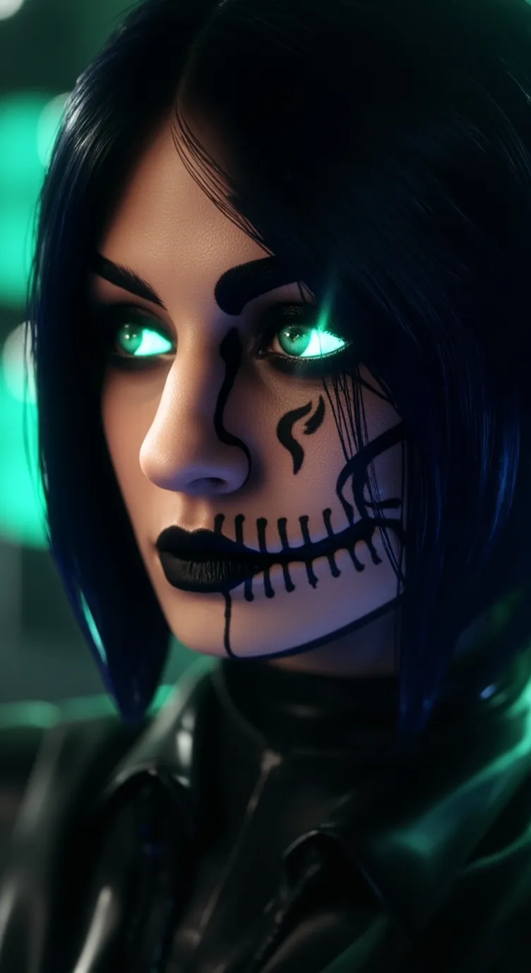 ai character: Vex "Neon" Kyre background