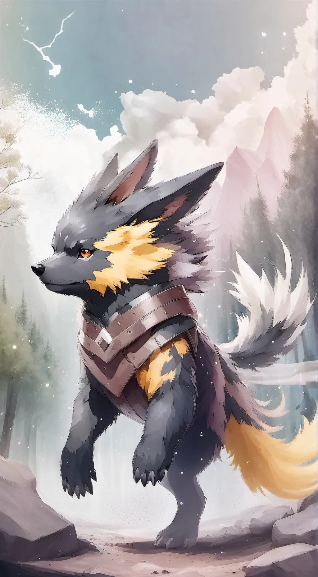 ai character: thunder  background