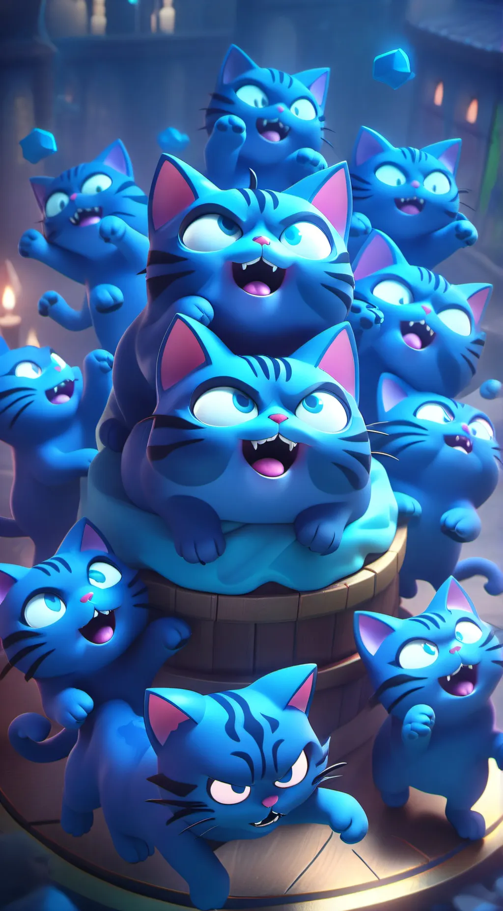 ai character: evil cats background