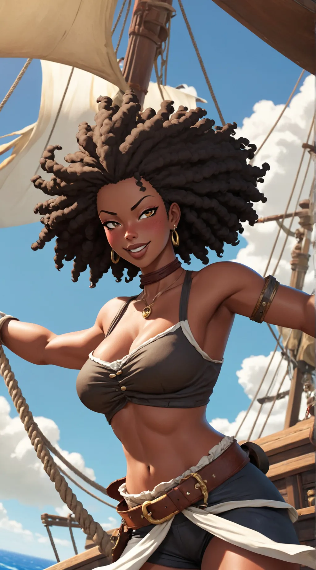 ai character: Daughter Of Usopp background