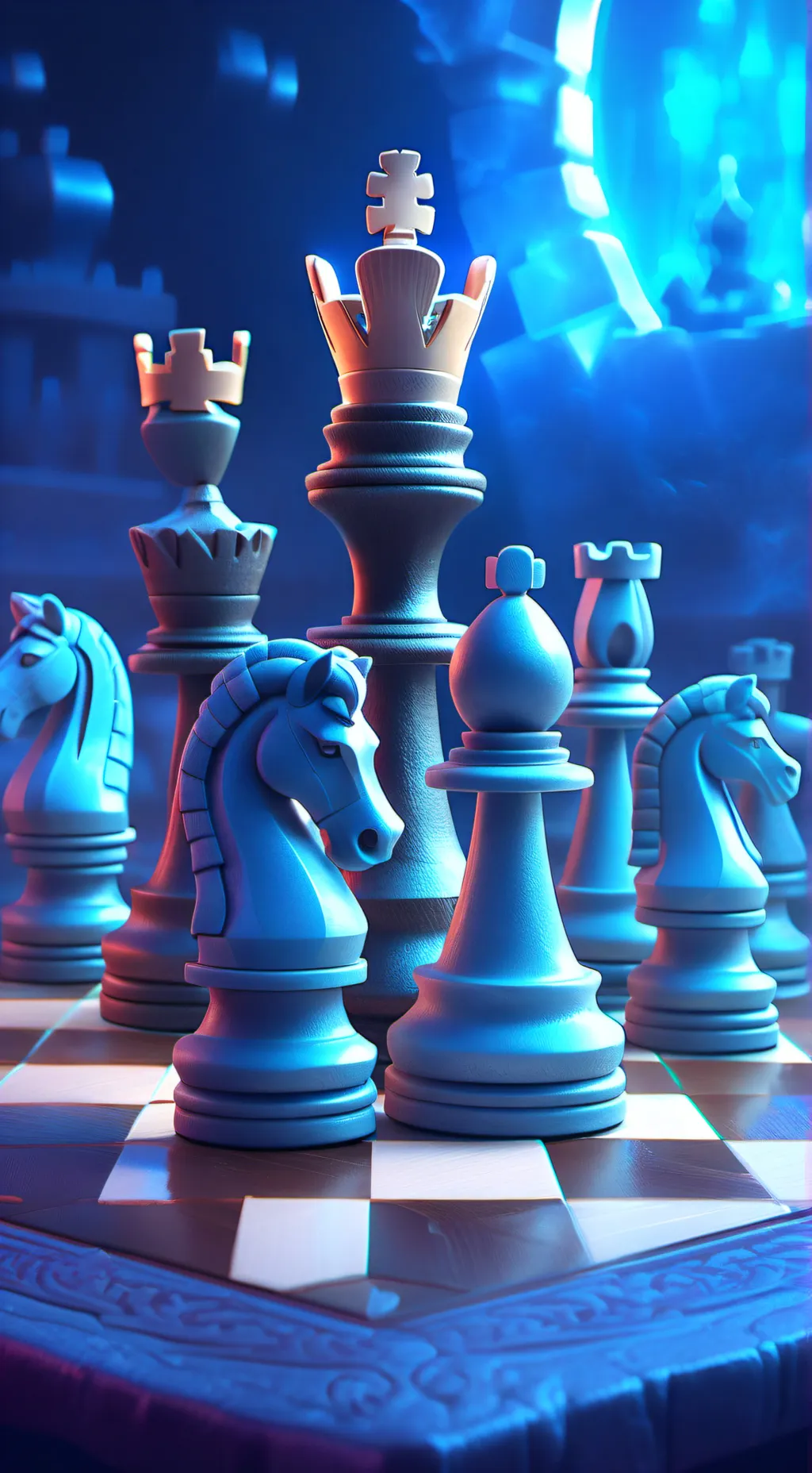 ai character: Top chess background