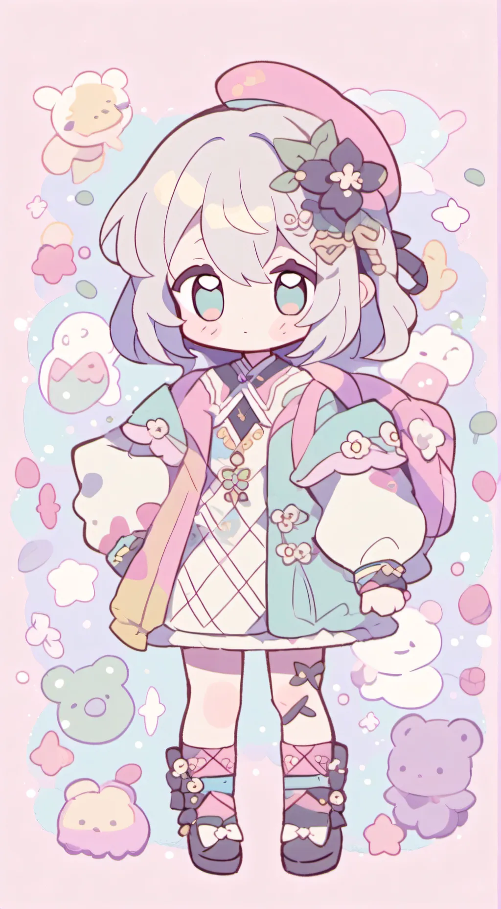 ai character: Luna Cookie background