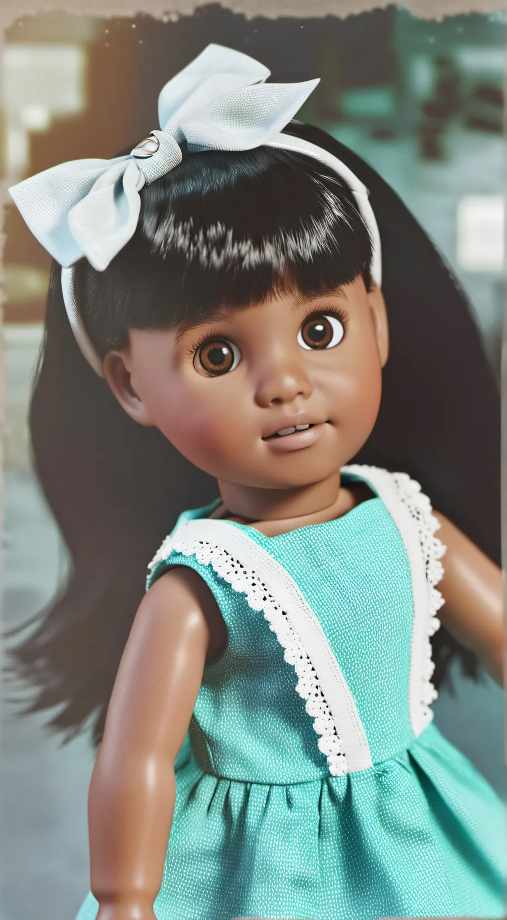 ai character: Melody American gi background